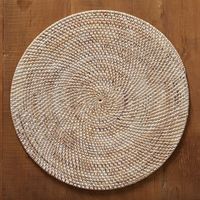 Napperons en raphia naturel pour table à manger et événements de mariage Décoration de table ronde bohème faite à la main Fournisseur du Vietnam