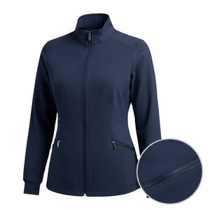 Veste de travail pour femmes conçue pour le personnel de santé, offrant confort, tissu durable et un aspect professionnel propre, à utiliser et à porter - Product Image 4