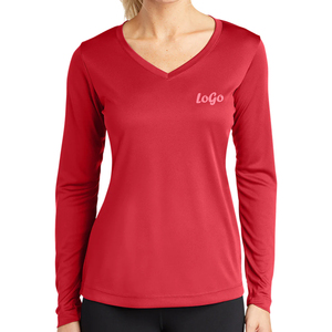 2024 T-shirt en polyester à la mode pour femmes respirant séchage rapide dames T-Shirts OEM ODM bas quantité minimale de commande t-shirts fabricant du Bangladesh - Product Image 3