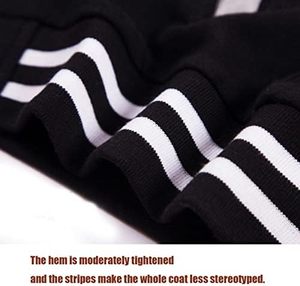 Veste de Baseball Homme Slim Fit Varsity Casual Letterman Bomber Vert 100% Coton pour l'hiver - Product Image 4