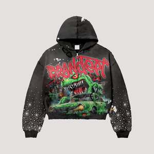 Conjunto de Sudadera con Pedrería para Hombre y Mujer, 100% Algodón, Personalizable, Estilo Urbano, Venta al Por Mayor - Product Image 5
