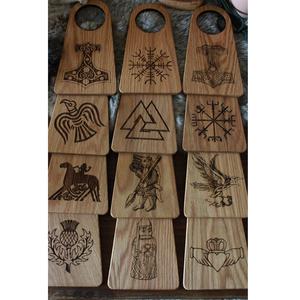 Corne de Viking artisanale en bois gravée au laser à vendre en vrac de l'Inde - Product Image 6