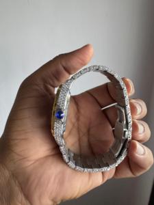 Custom Diamond Tester Hombres Hiphop Moissanite Reloj D Color VVS Iced Out Banda de acero inoxidable de lujo para los hombres - Product Image 4