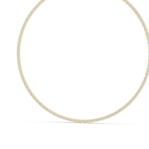 สร้อยคอเพชรเทนนิส 14.016 กะรัต เพชร CVD คุณภาพ VVS-VS สี EF  ทอง 18KT, 14KT, โรสโกลด์, เยลโลว์โกลด์, ไวท์โกลด์  เครื่องประดับหรูหรา - Product Image 1