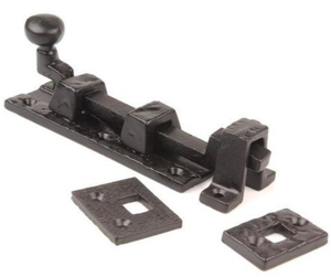 Perno empotrado de torre de puerta victoriana antigua Perno deslizante de hierro fundido en estilo elegante inglés antiguo para construcción embalado en caja de cartón - Product Image 6