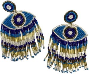 Pendientes bordados a mano Cutdana, pendientes personalizados con múltiples cuentas, joyería festiva para mujer al mejor precio, pendientes con cuentas. - Product Image 3