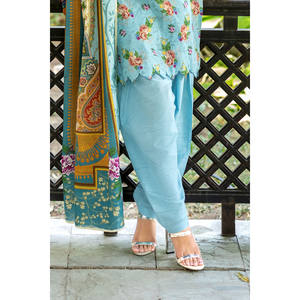 Conjunto de 3 Piezas de Salwar Kameez para Mujer, Estampado Digital, Algodón Khaddar y Tela Lawn, Estilo Casual Étnico Indio, Corte Regular SD-52165 - Product Image 4