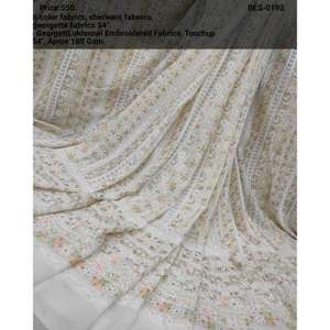 Jacquard Georgette Broderie Sherwani Tissus Tricoté Produit En Vrac pour Costume Broderie Avec Motif Brodé - Product Image 3