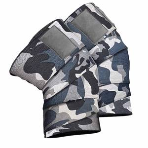 Logo personnalisable Néoprène Heavy Duty Respirant Élastique Genou Soutien Wraps Haute Qualité Sublimé Camouflage Conception Avancée - Product Image 1