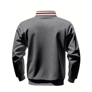 Nueva Sudadera con Cuello Alto y Cremallera para Hombre, de Algodón de Alta Calidad, Sudadera con Capucha y Cuello de Cremallera 1/4 - Product Image 2