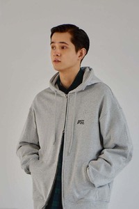 Heather <b>Grey</b> Zipper Hoodies <b>Men</b> Full Zip 100% Cotton Hoodie <b>Sweatshirt</b> | Custom OEM Wholesale USA - Product Image 2
