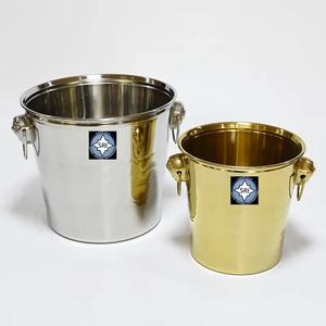 Bol à glace en acier inoxydable avec motif floral personnalisé, taille standard, fabriqué à la main, style américain, refroidisseur à vin pour seau à boissons - Product Image 2