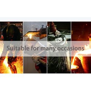 Vache jaune fendue résistant au feu bavoir réutilisable sans manches vêtements de sécurité industrielle barbecue soudage tablier de soudage - Product Image 5