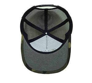 Gorra Trucker de Pana con Visera Plana, Logotipo Bordado, 5 Paneles, Perfil Alto, Estructurada, Espalda de Malla, Gorra Deportiva para Papá - Product Image 5