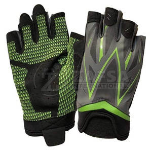 Gants d'entraînement en cuir à demi-doigts pour la musculation Gants de sport pour l'entraînement physique Gants de levage sans doigts - Product Image 2