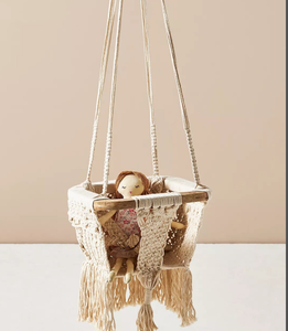 First BirthdayShower COTTON HANDMADE NATURAL Baby <b>Swing</b> Set Style Color Baby Bedside Sleeper - Product Image 2