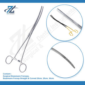 Bozeman 20cm Fórceps de vendaje uterino manual Instrumentos quirúrgicos básicos Acero inoxidable Certificado CE Fabricado en Pakistán - Product Image 2