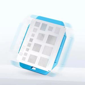 แผ่นซิลิโคน BGA สากลแผ่นฉนวนกันความร้อนฐานแม่เหล็กลายฉลุ BGA สำหรับ <span class=keywords><strong>CPU</strong></span> ชิปบัดกรี BGA reballing - Product Image 3