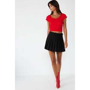 เสื้อครอปแขนสั้นลูกไม้ - Product Image 4