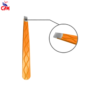 Pinzas de acero inoxidable de primera calidad para cejas, herramienta de depilación de precisión con punta inclinada para la eliminación de vello facial y uso profesional - Product Image 4