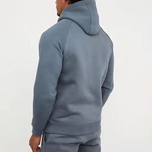 Sweat à capuche d'été en coton éponge français de haute qualité, épais, épaules tombantes, sweats à capuche unis personnalisés pour hommes - Product Image 4
