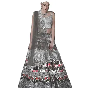 Black Beautiful Party And Special Designer Blouse And Fancy Diamond Work Lehenga Heavy Dress Ladies Clothing
