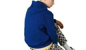 Sweat à capuche en molleton mélangé polyester/coton, motif écossais, haute qualité 300 g/m², avec logo personnalisé brodé - Product Image 3