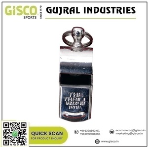 Sifflet en laiton poli durable avec son puissant pour les arbitres, les entraîneurs, les sauveteurs et les situations d'urgence - Product Image 2