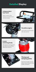 Giày khí nén làm xáo trộn khỉ nhảy Tampon <span class=keywords><strong>rammer</strong></span> bê tông rung <span class=keywords><strong>rammer</strong></span> cát rãnh tác động <span class=keywords><strong>rammer</strong></span> - Product Image 5