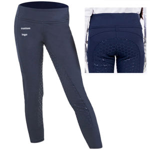 Leggings équestres taille haute personnalisés pour femmes Logo Jodhpurs en silicone anti-dérapant culotte/pantalon de compétition d'équitation d'hiver - Product Image 6