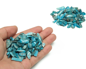 Meilleure qualité Offre Spéciale en vrac naturel bleu apatite puces puces de pierres précieuses cristal semi dégringolé puces cristal en vrac - Product Image 6