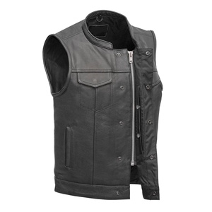 Chaleco Reversible de Cuero Vacuno de Primera Calidad, Chaleco de Cuero sin Mangas de Moda Urbana para Verano, Precio al por Mayor - Product Image 4