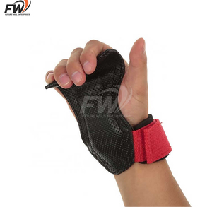 Poignées de gymnastique en cuir personnalisées unisexes, protège-paumes en cuir de vachette pour le fitness et la musculation, logo personnalisable - Product Image 1