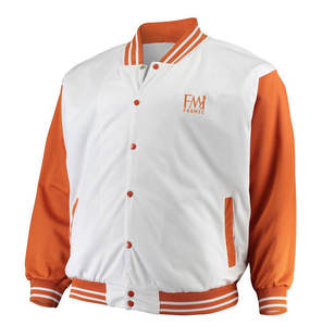 Les meilleurs produits de sport de baseball portent des vestes universitaires avec un design personnalisé Veste à manches en cuir pour hommes - Product Image 2