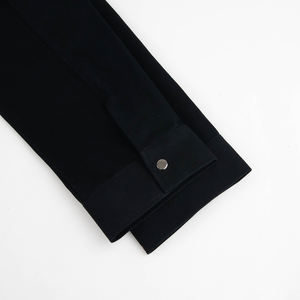 Abrigo de invierno personalizado de sarga de algodón para hombre, chaqueta de manga larga con estampado de diseñador y botones, chaqueta con cremallera para hombre, chaqueta de manga larga - Product Image 4