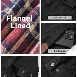 Outdoor Wear Customized 100% Cotton Breathable Long Sleeves <b>Canvas</b> <b>Men's</b> <b>Jackets</b> <b>Man</b> <b>Jackets</b> <b>Jacket</b> for <b>man</b> - Product Image 4