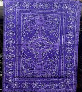 Tela de Algodón con Diseño de Batik y Estampado de Elefantes, 4 Colores, Tapiz para Colgar en la Pared, Sábana para Decoración del Hogar y Ropa de Cama GC-TP-164 - Product Image 4