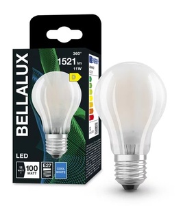 Standard lamp, frosted glass, LED, 11W, 4000K, 1521Lm (Bellalux 4058075153646) - Product Image 1
