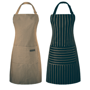 Delantal de cocina grueso de doble capa de alta calidad, camiseta Unisex con delantal para barista y restaurante, delantales de algodón al por mayor - Product Image 4