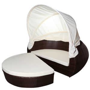 Lit de repos Samoa Sun Island XL en aluminium brun, style moderne, pour les loisirs en plein air - pour patio, bord de piscine, cour, parc, hôtel - Product Image 2