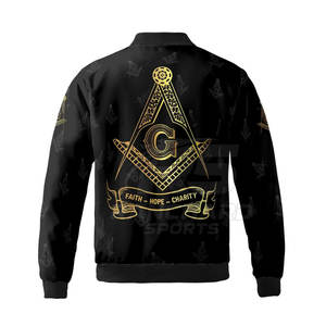 Veste maçonnique respirante sur mesure avec emblème de loge brodé, tissu de qualité supérieure, veste maçonnique - Product Image 3