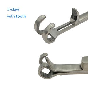 Pince à os Lambert-Lowman Pince à os à trois broches en acier inoxydable Instruments chirurgicaux vétérinaires orthopédiques - Product Image 2