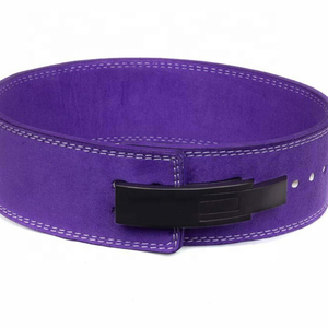 Ceinture d'haltérophilie en cuir de vachette robuste unisexe de haute qualité équipement d'exercice pour adultes levier personnalisable Logo respirant - Product Image 3