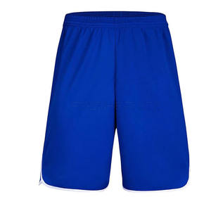 Pantalones cortos de baloncesto rectos de secado rápido para hombre con logotipo personalizado, pantalones cortos de malla de baloncesto lisos para hombre - Product Image 2
