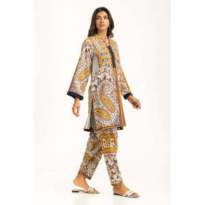 Ensemble coordonné en coton et viscose style bohème IPST-55245, haut en crêpe imprimé pour le printemps/été - Product Image 3