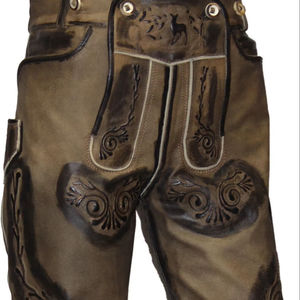 latest Trachten Lederhosen Kurz braun - Oktoberfest Lederhose <b>Hotpants</b> Bavarian 2025 - Product Image 1
