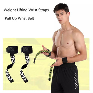Gym Lifting Straps Fitness <b>Wrist</b> Wraps Padded <b>Weight</b> Lifting <b>Wrist</b> Strap Best Selling - Product Image 2