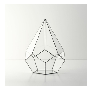 Geometric Shape <b>Terrarium</b> <b>Glass</b> Hanging <b>Terrarium</b> Vase Home Decoration Clear <b>Glass</b> Indian Handmade for Wholesale Prices - Product Image 4