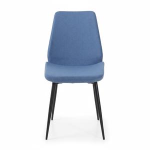 Chaise de salle à manger CALINA élégante et rembourrée avec base en métal, design contemporain et moderne - Product Image 1