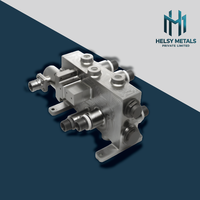 Bloc en aluminium usiné CNC haute performance pour unités de commande pneumatique et équipements d'automatisation, service de fraisage personnalisé